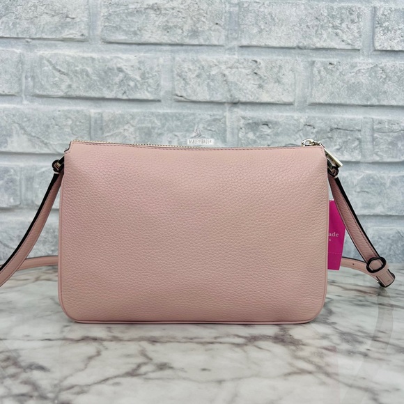 Kate Spade Leila Triple Gusset Crossbody In Rose Smoke - Picture 4 of 11